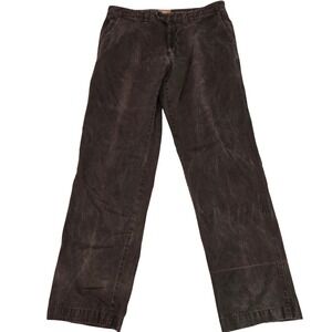 Tommy Bahama Pants‎ Mens 36x34 Brown Sun Faded Pima Cotton Flat Front Peru Made